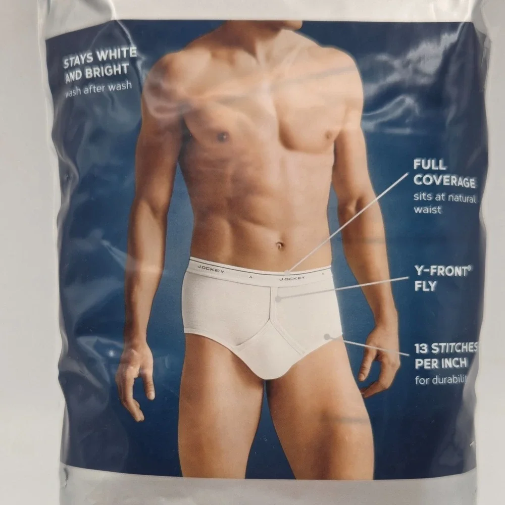Jockey Classics Stay New Technology Full-Rise‎ Briefs Size 36 QTY 4 BRAND NEW
